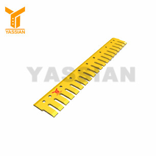 Serrated flat grader blades