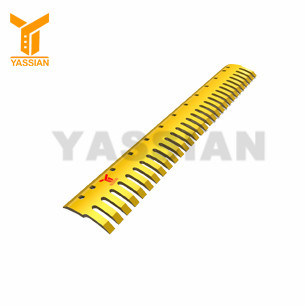 Serrated grader blades